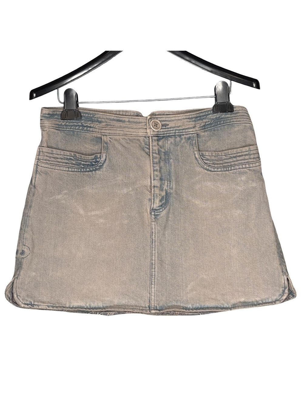 Marc Jacobs  Jean Mini Skirt Acid Wash Signature Logo Size 8